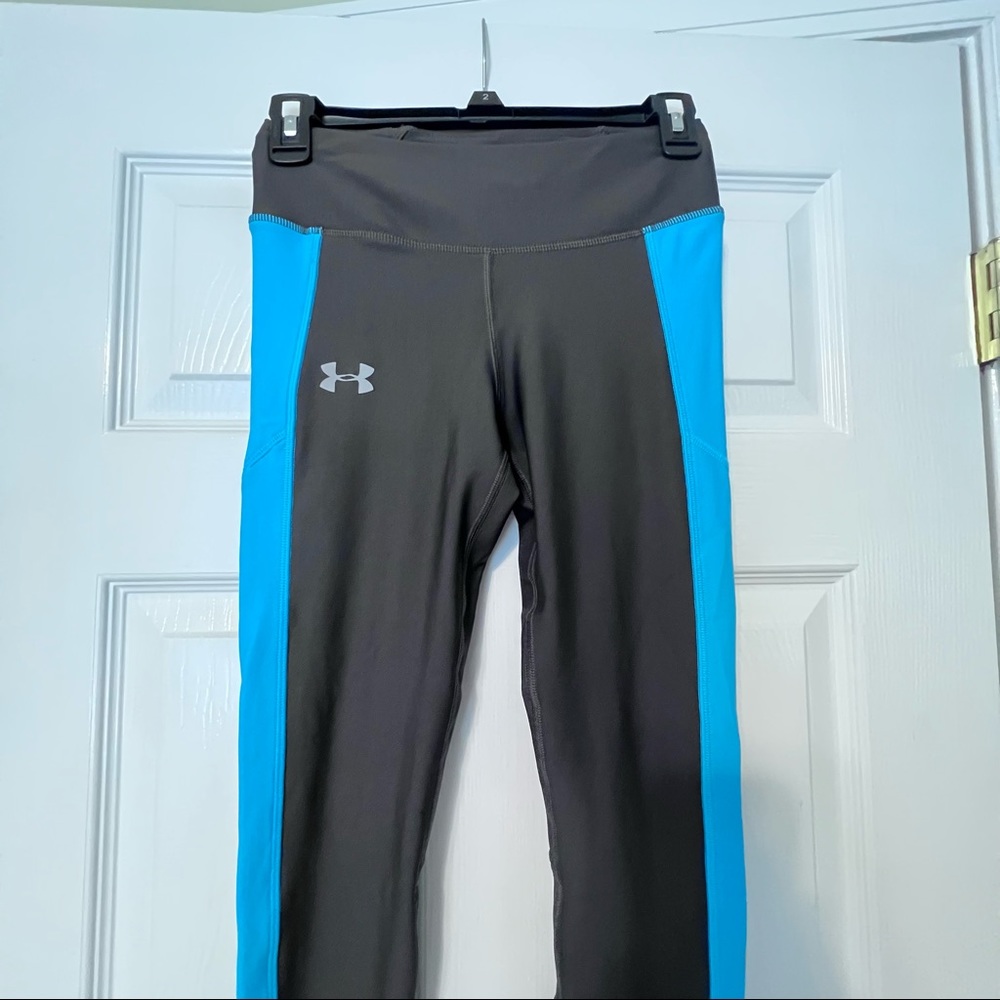 Under Armour leggings grey and teal Small